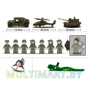 Конструктор Sluban M38-B0309 Элитная бронированная дивизия (683 детали) картинка 3